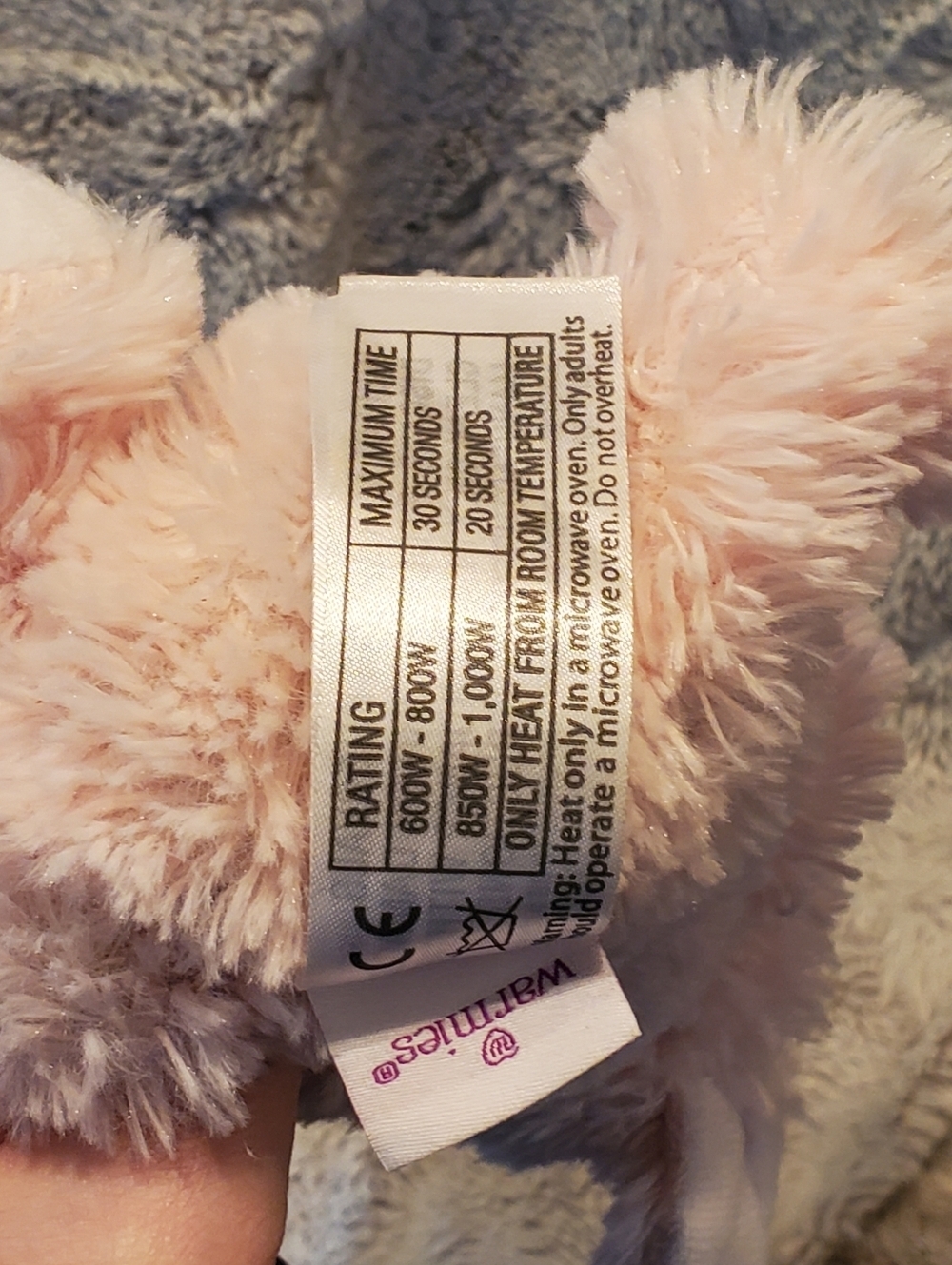 Warm & Cozy Heatable Microwavable Plush Pink Elephant For Soothing Warmth - Picture 9 of 10